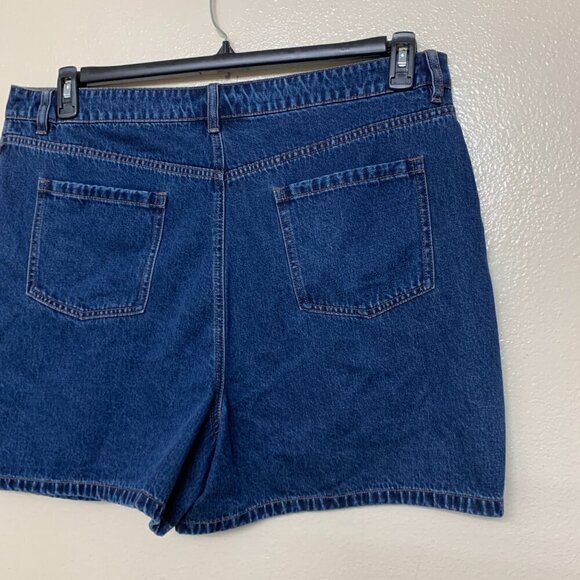 Style & Co Womens Denim Short Sz 16 in Blue Cotton Blend - Picture 6 of 10